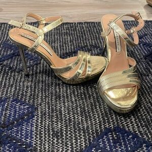 Zara gold heels